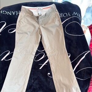 Beige Casual Pants